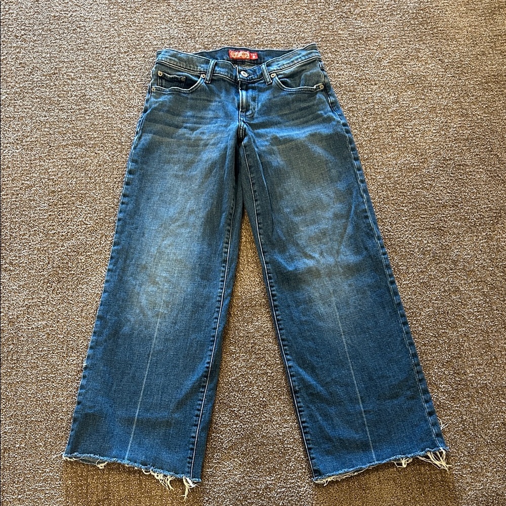 Lucky Brand Flare Wide Leg Blue Jeans